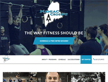 Tablet Screenshot of maniac-crossfit.com